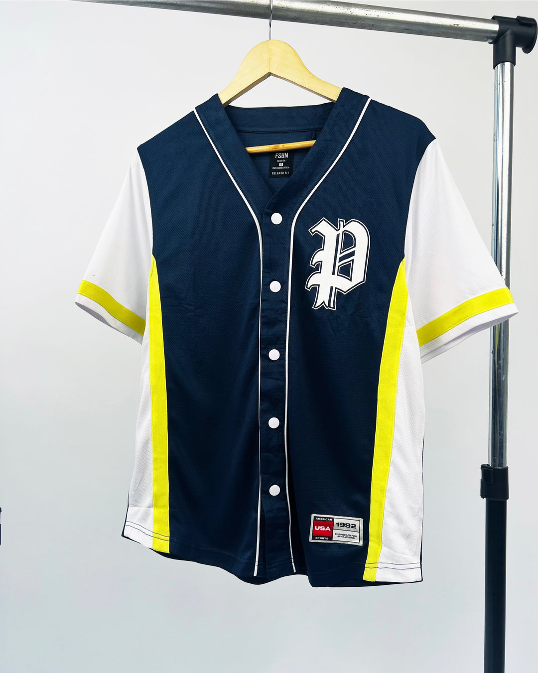 FSBN Baseball Jersey T-shirt in Navy