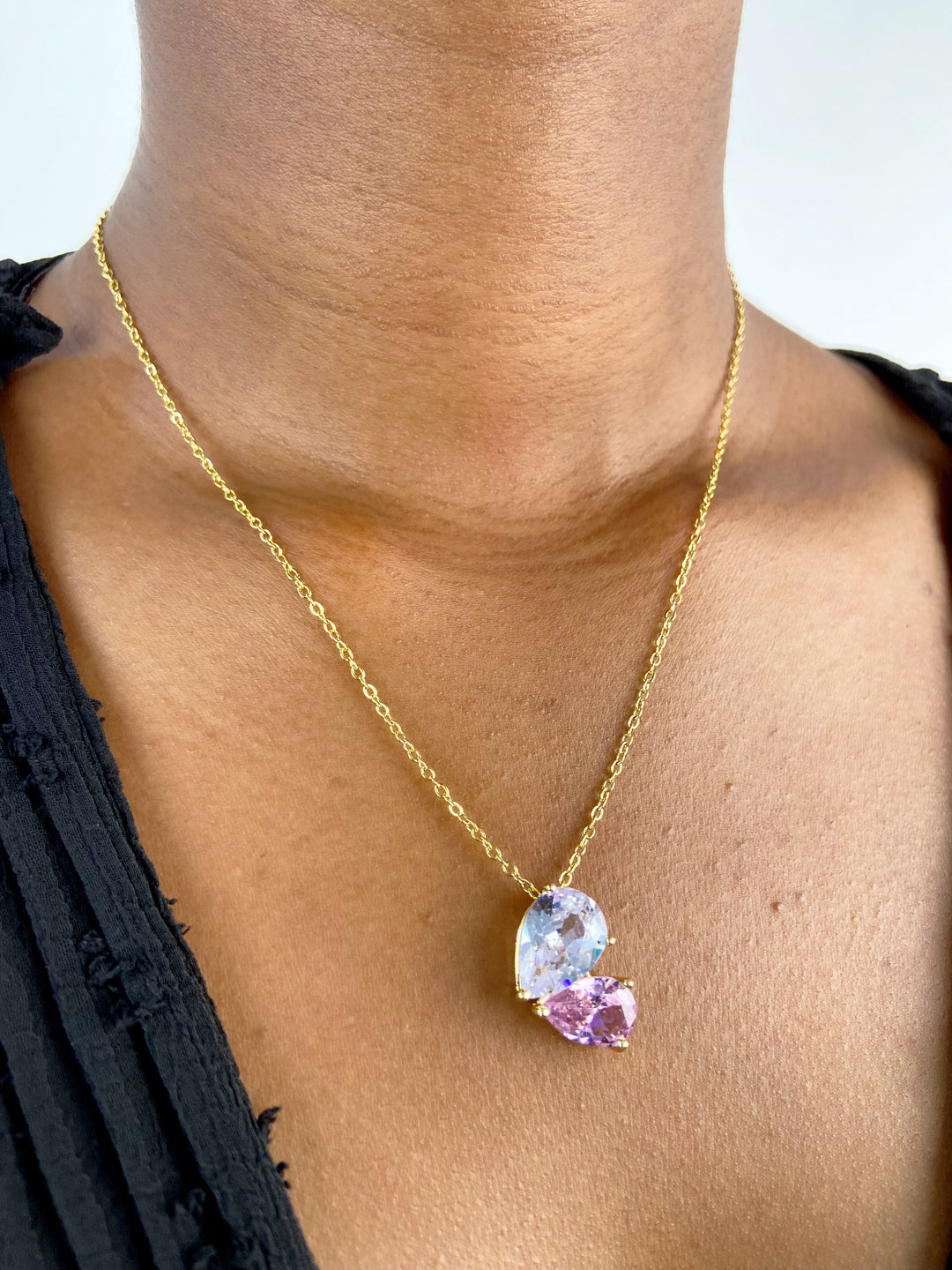 Dried flower necklace