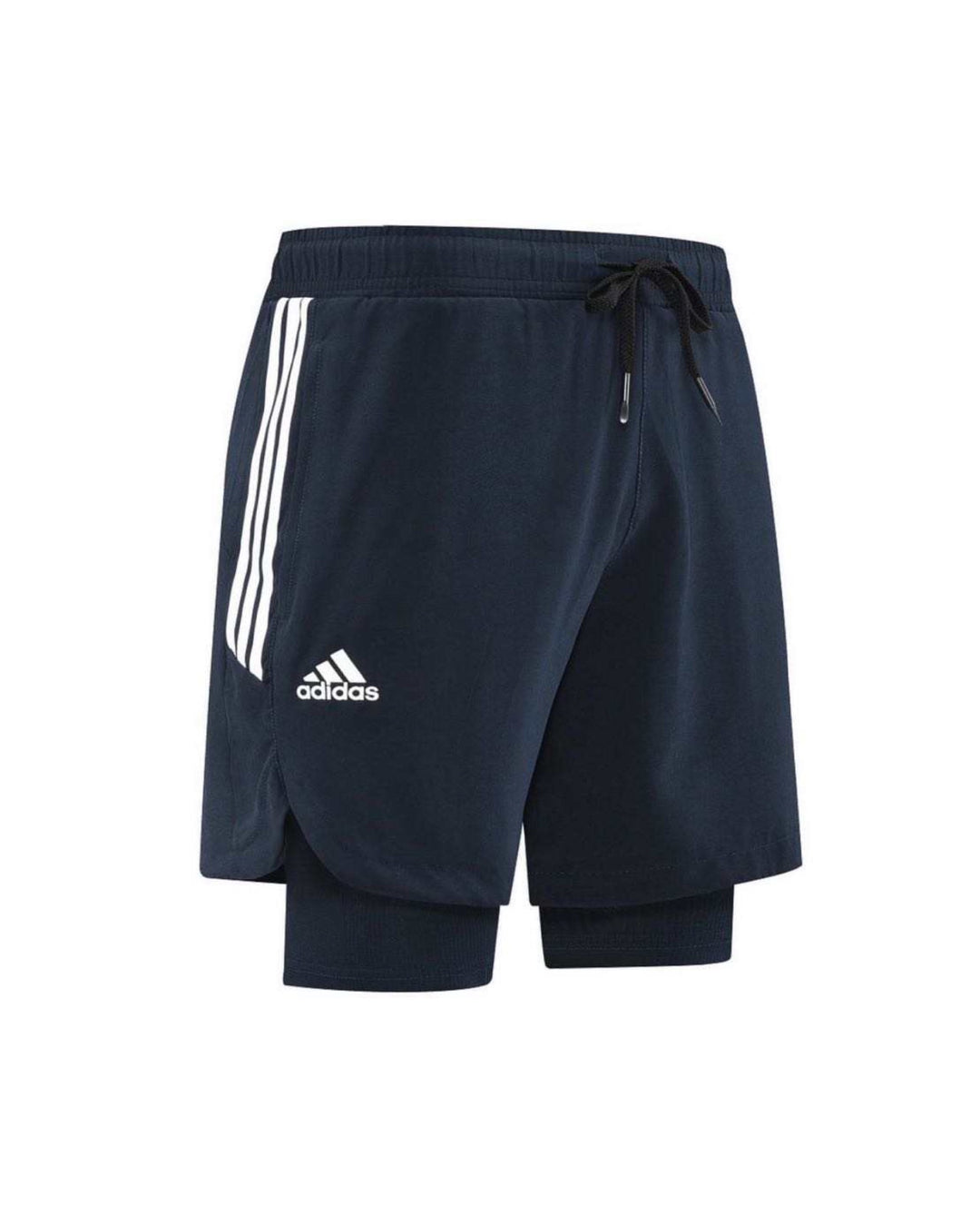 Adidas Compression Shorts in Navy Blue