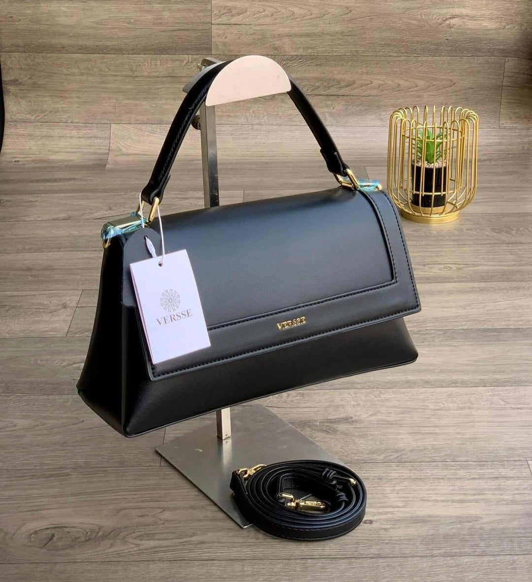 Verssee mini handbag in black