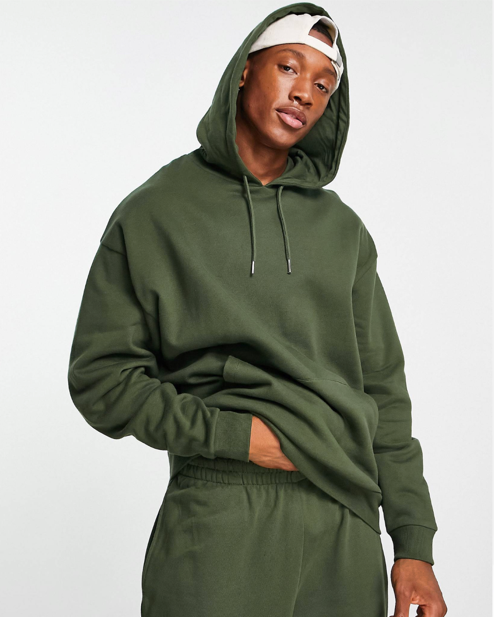 Khaki green puma deals hoodie