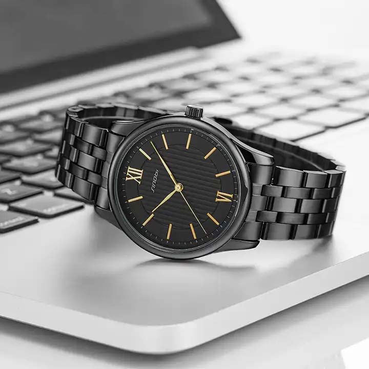 Sinobi Stainless Steel wrist watch in black – Garmisland