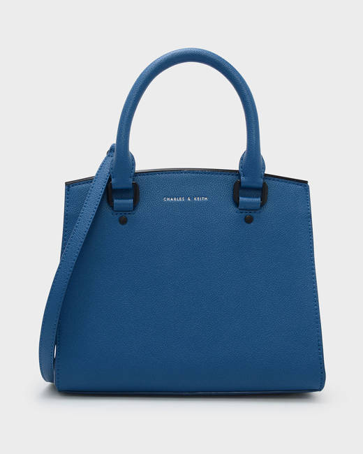 Charles Keith Classic Structured Bag in blue Garmisland