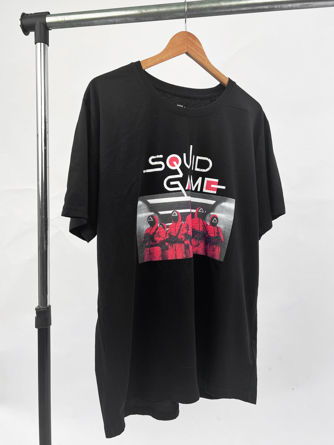 Squid Games print T-shirt in black