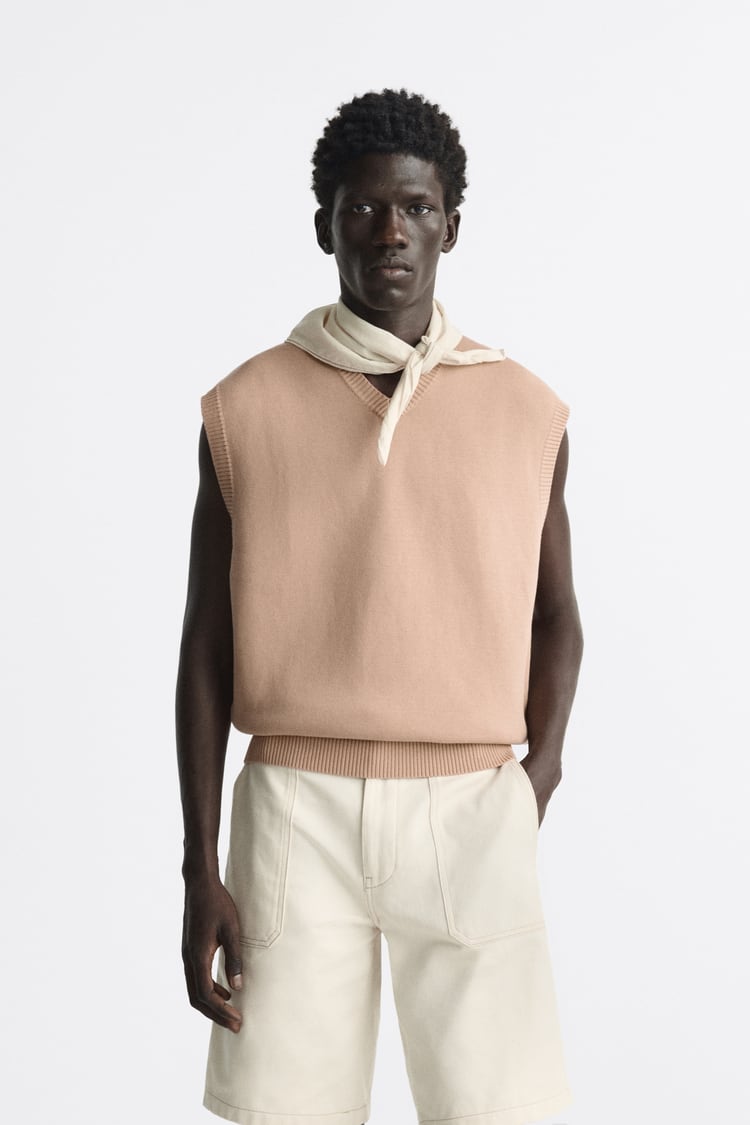 Zara knit online vest