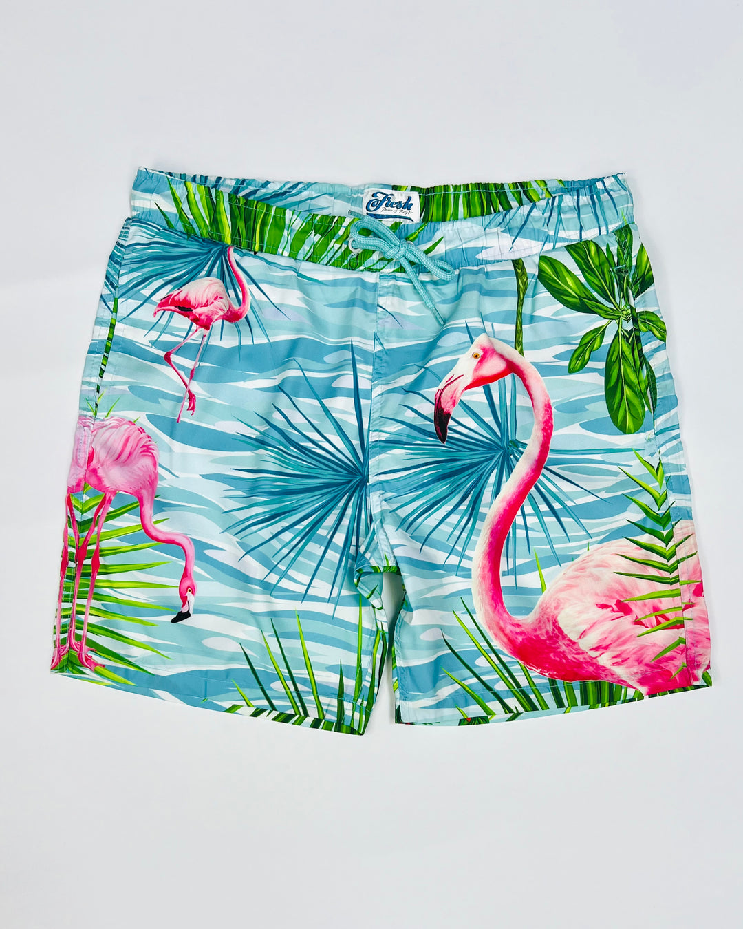 Fresh Flamingo 🦩 print swim shorts