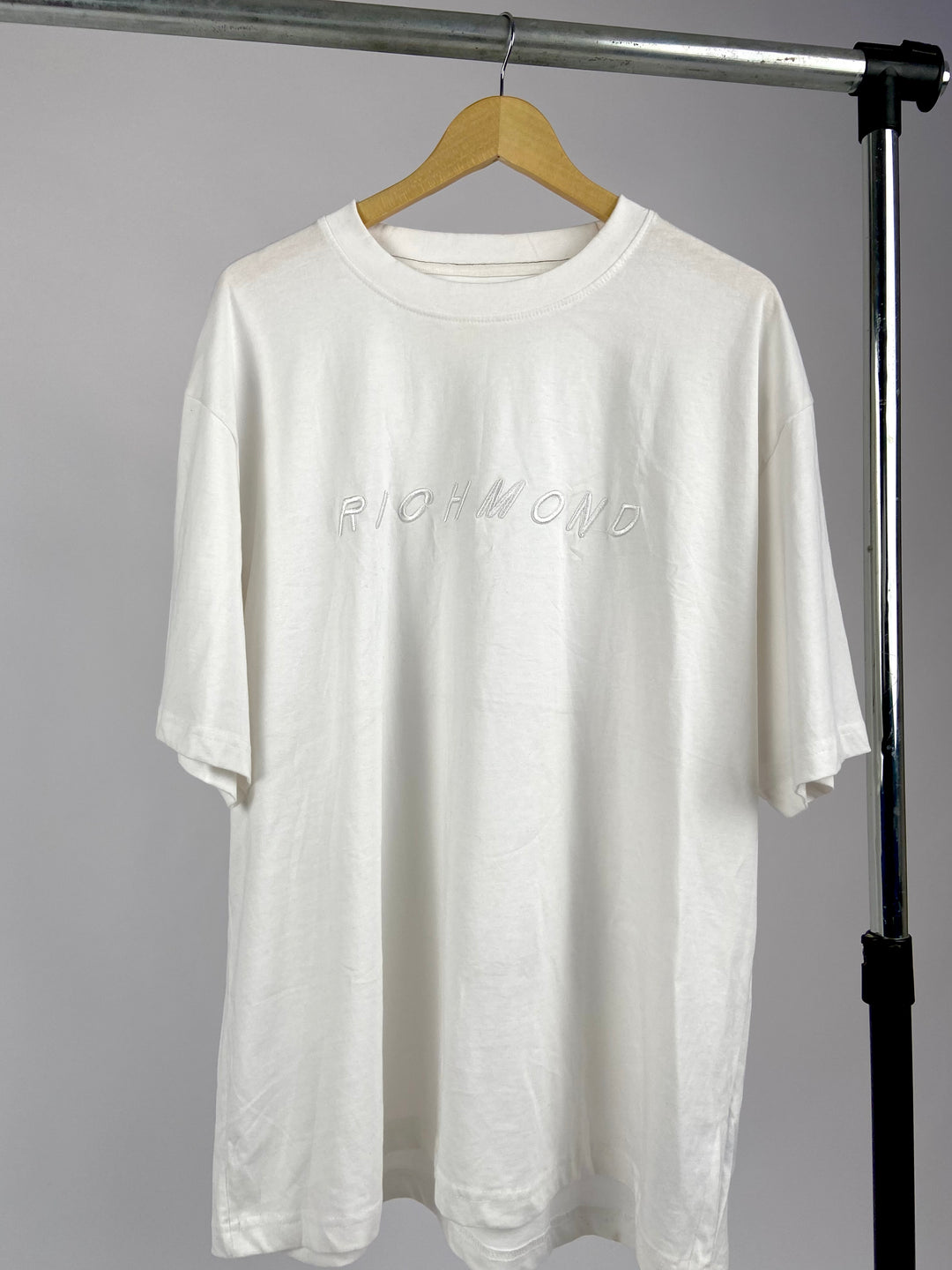 Richmond text print t-shirt in white