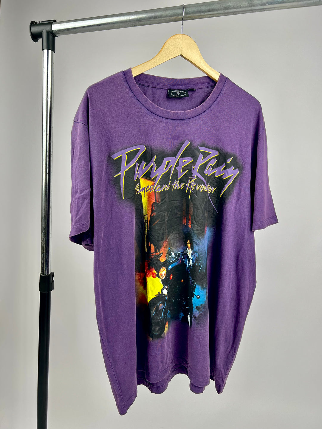 Prince Purple Rain Print T-shirt in purple