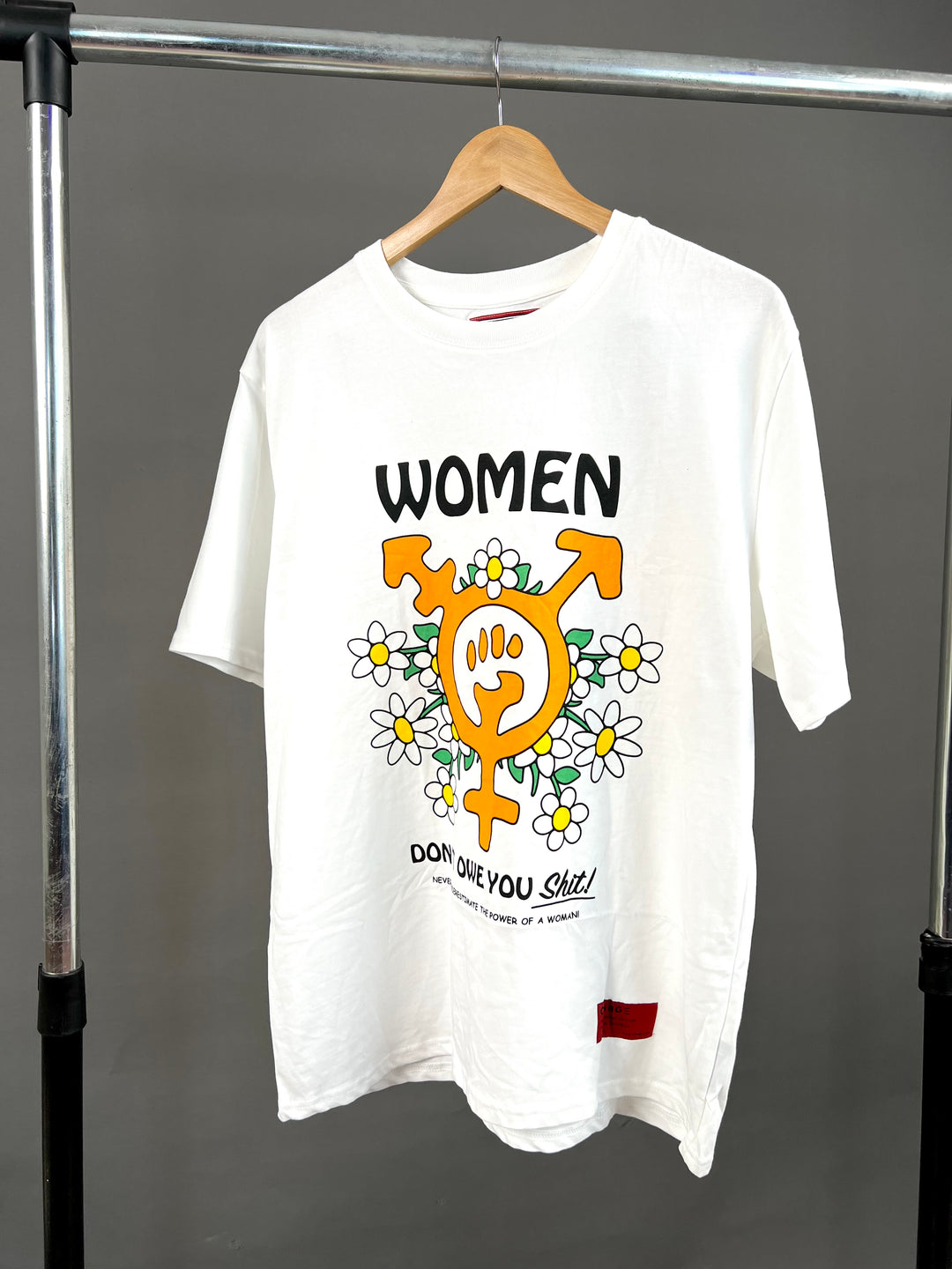 Chnge women don’t owe you t-shirt in white