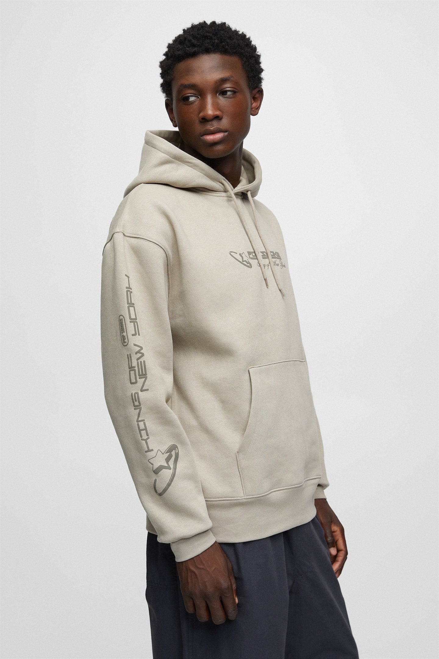 Pull and bear pop smoke hoodie Clearance