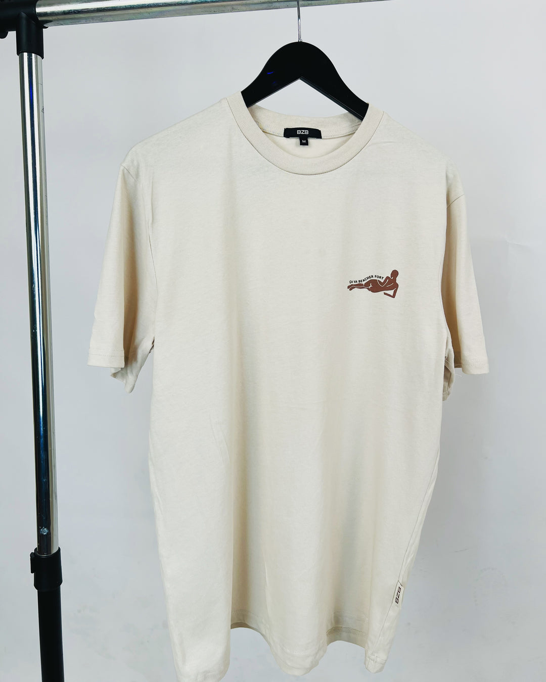 Bizzbee Aesthetic print T-shirt in beige