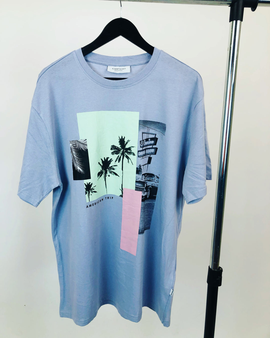 SonnyBono graphic print T-shirt in lilac