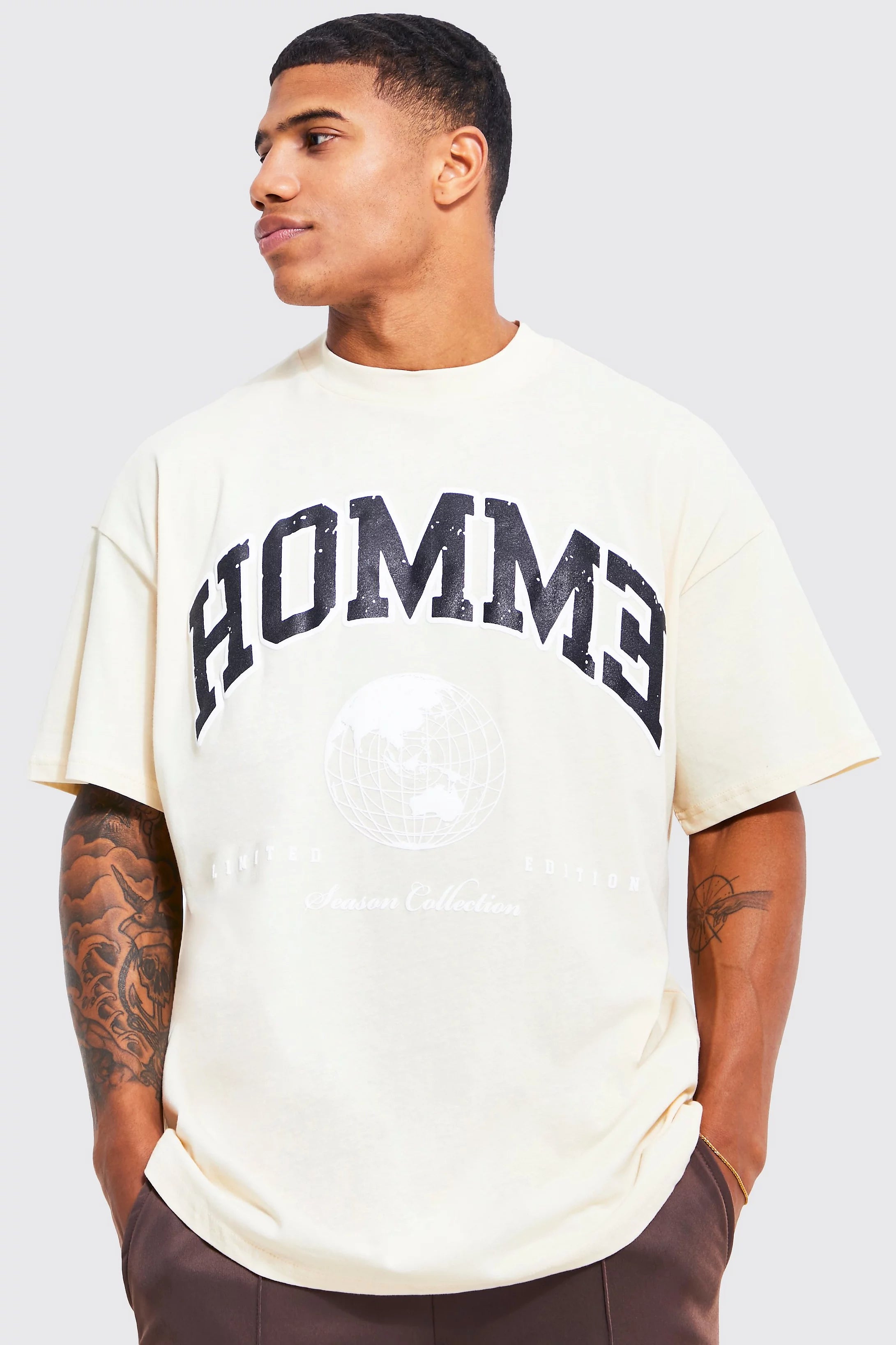 Oversized Varsity Embroidered T-Shirt