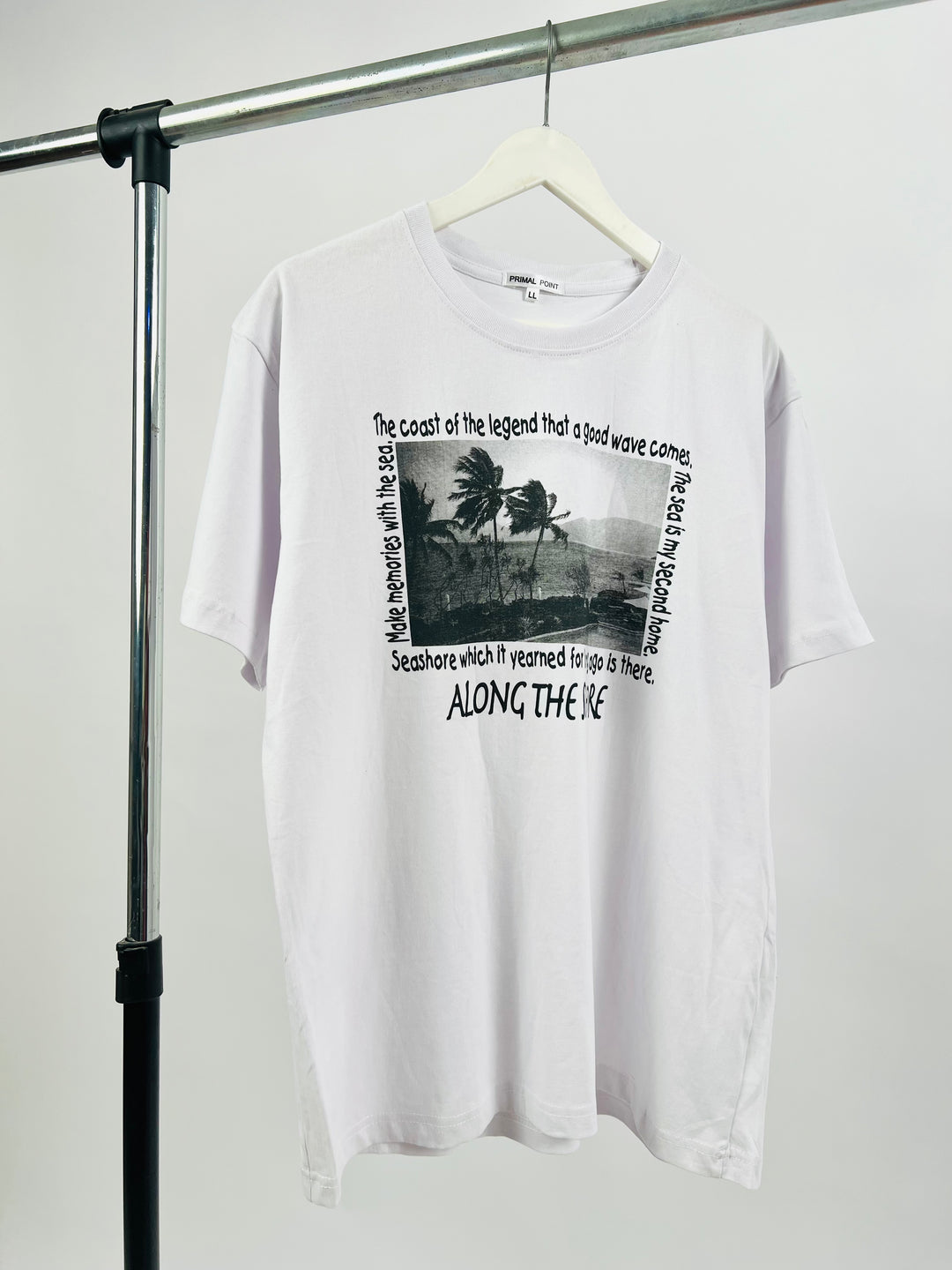 Primal point graphic print t-shirt