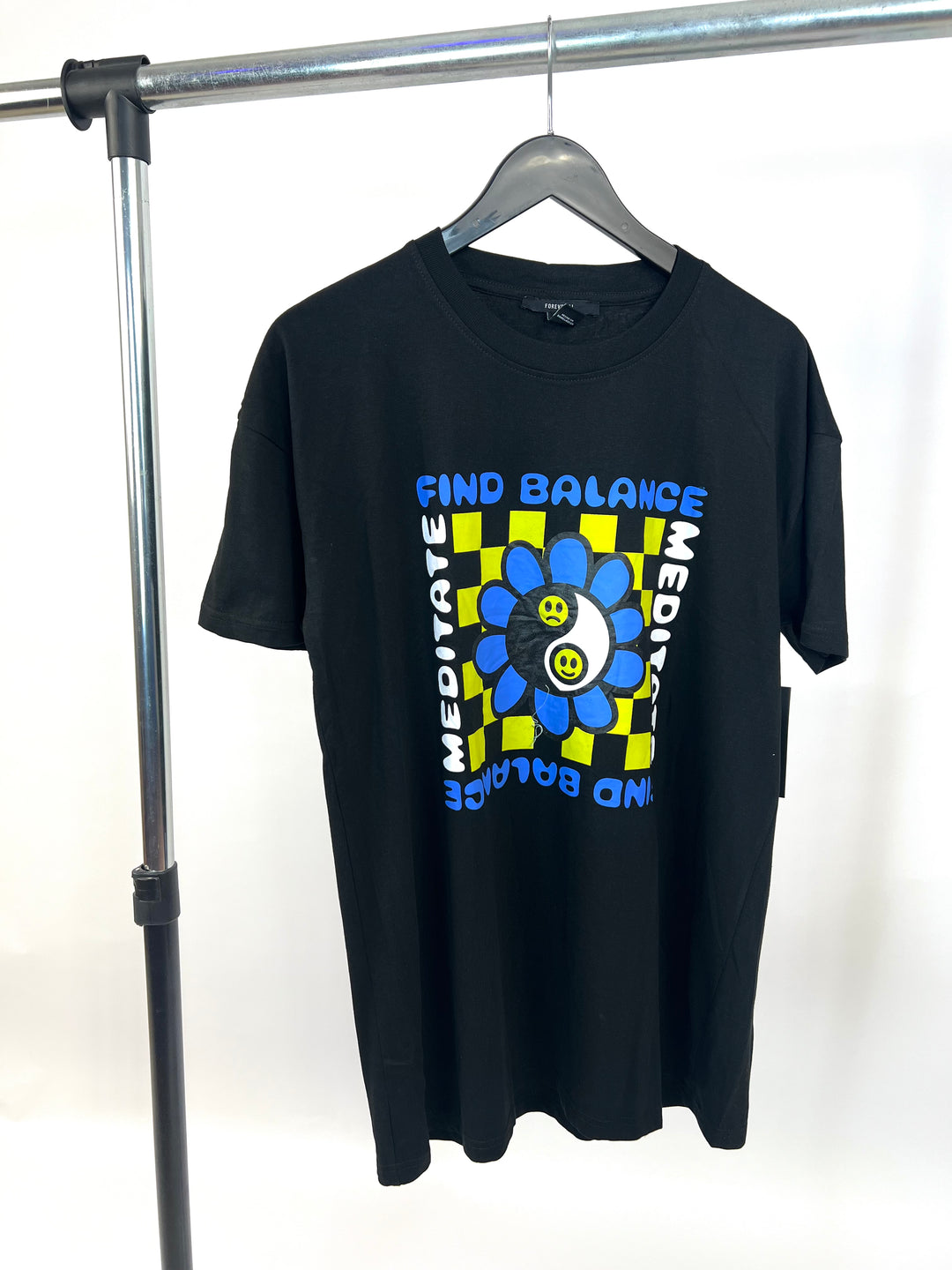 Forever 21 Find Balance T-shirt in black