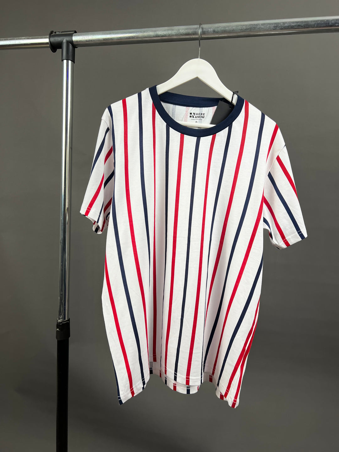 There & Now Striped T-shirt in white