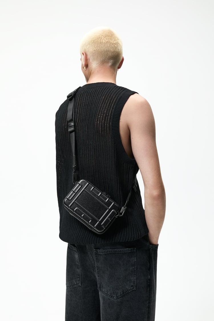 Zara - Rigid Crossbody Bag in Black - One Size Only - Man