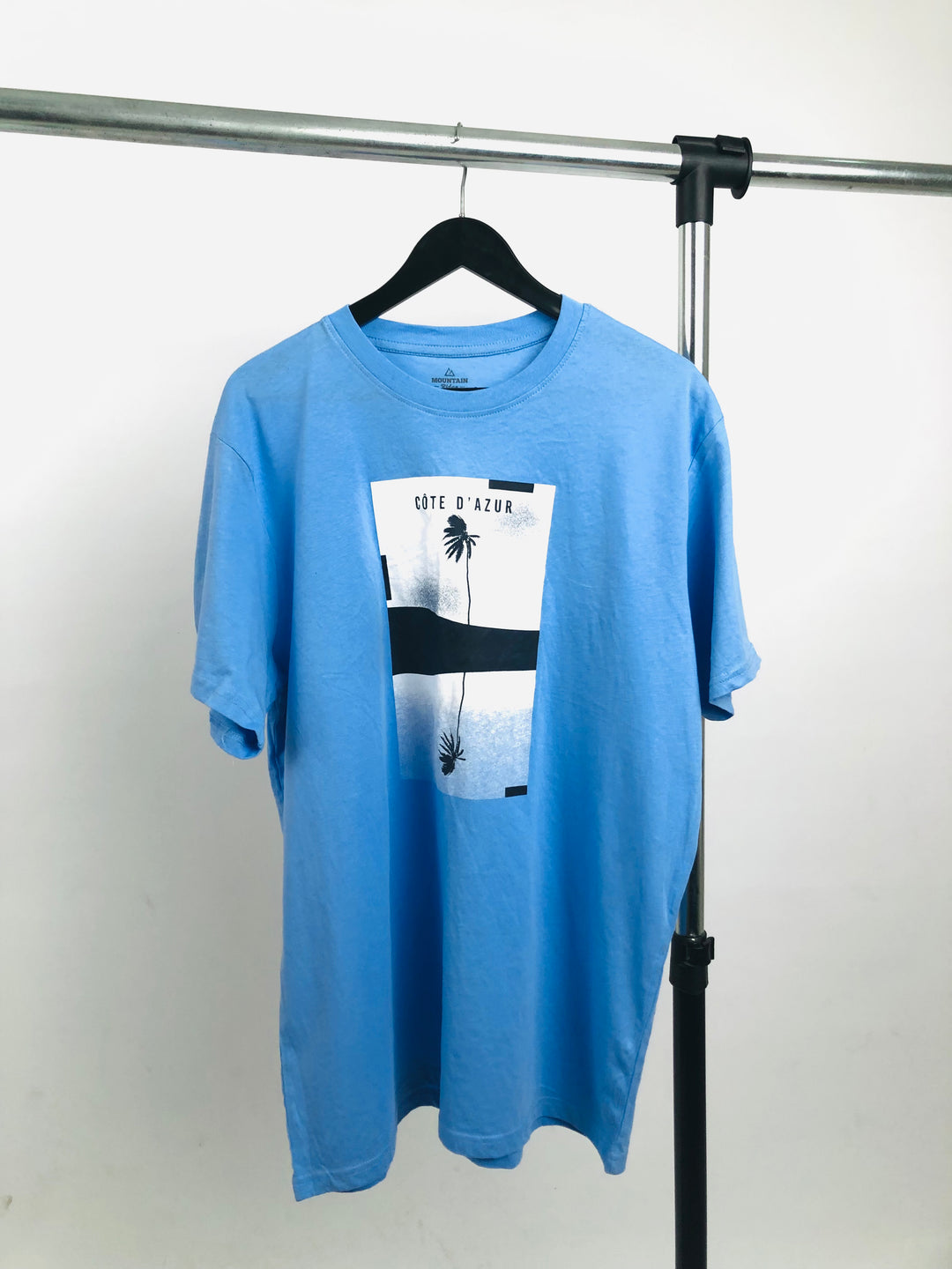 Mountain Ridge photoprint T-shirt in blue