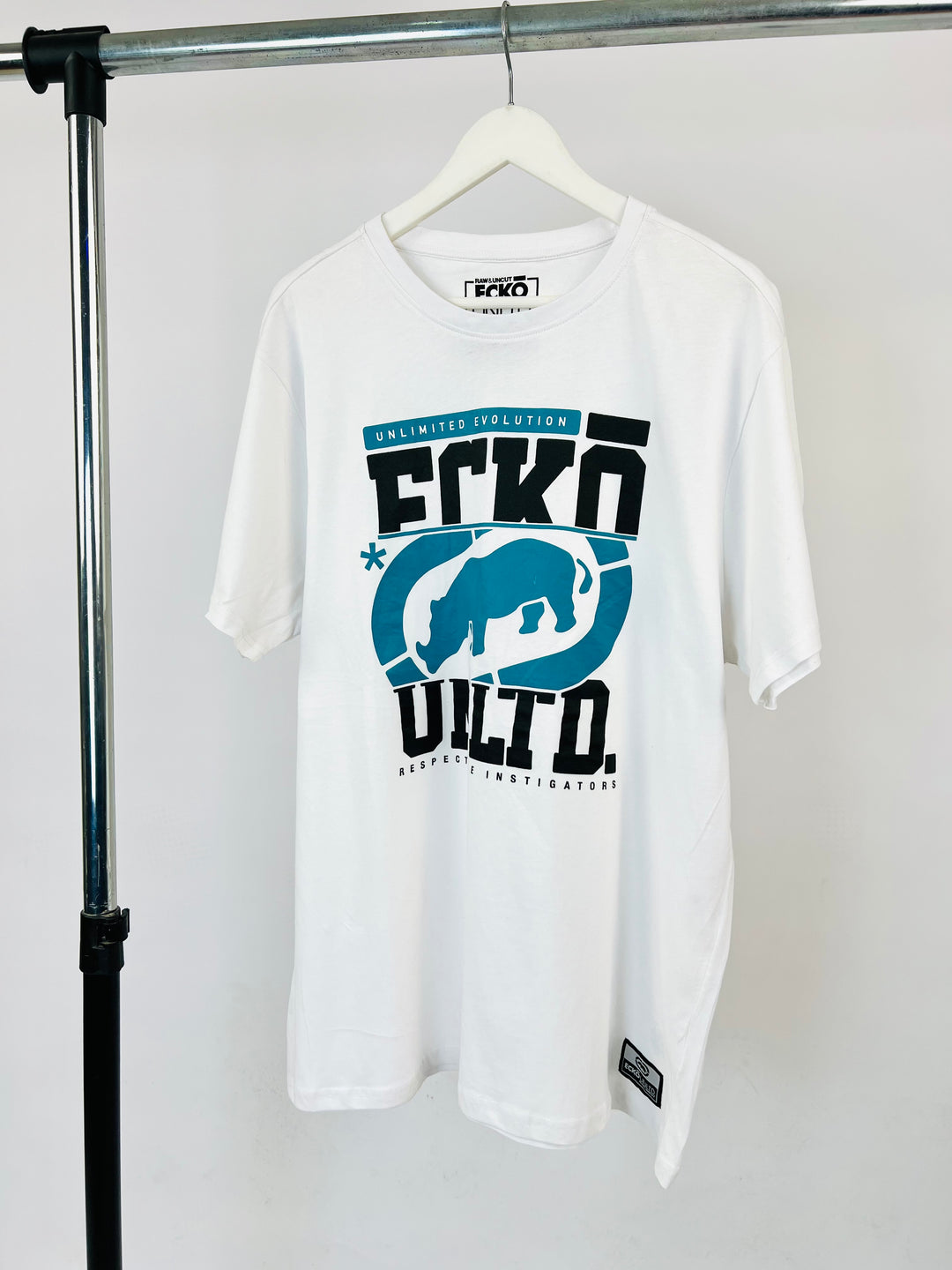 Ecko Unlmtd print T-shirt in white