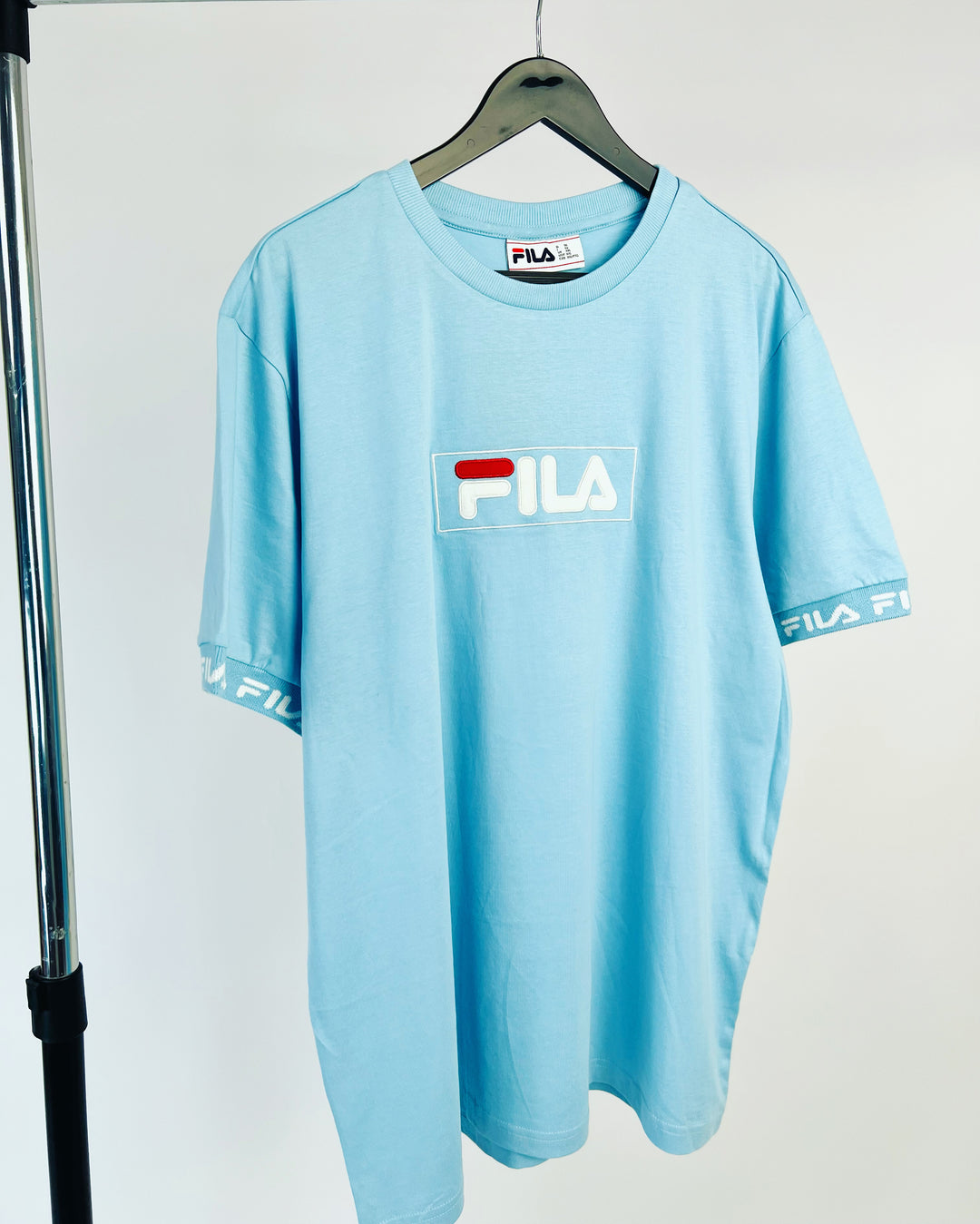 FILA Box Logo T-shirt in blue