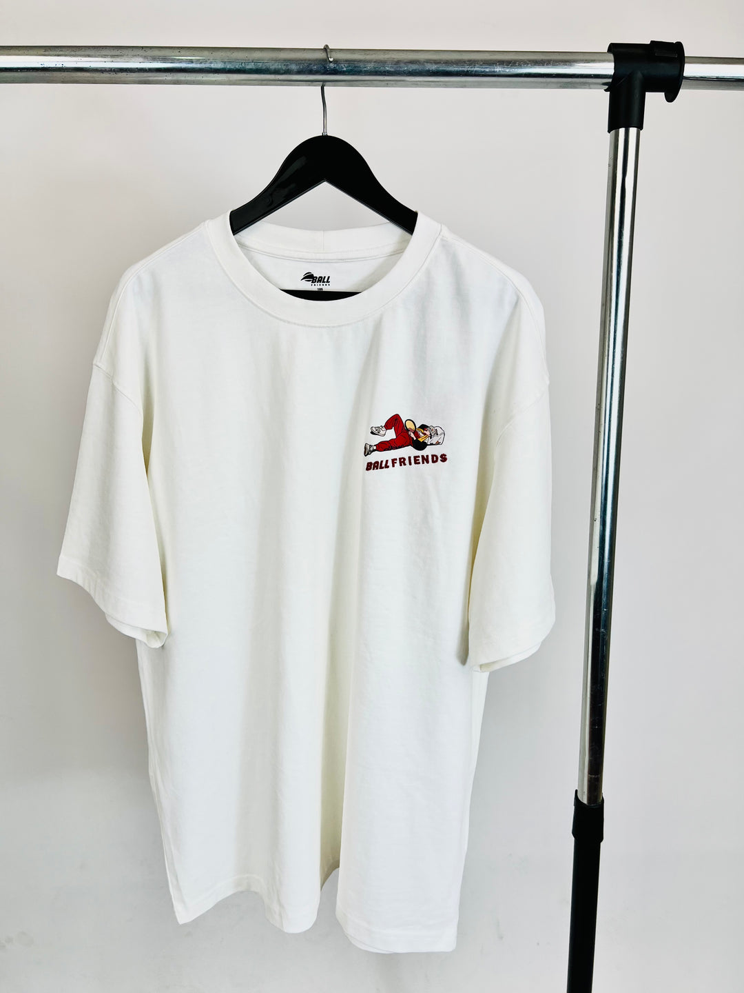 Ellesse Oversized Ball Friends T-shirt in white