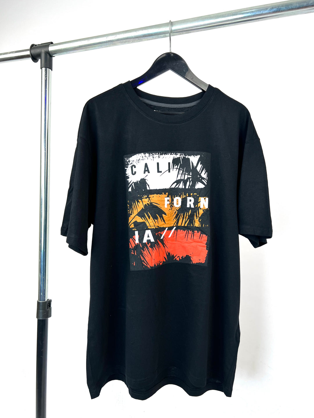 Terranova California Print T-shirt in black
