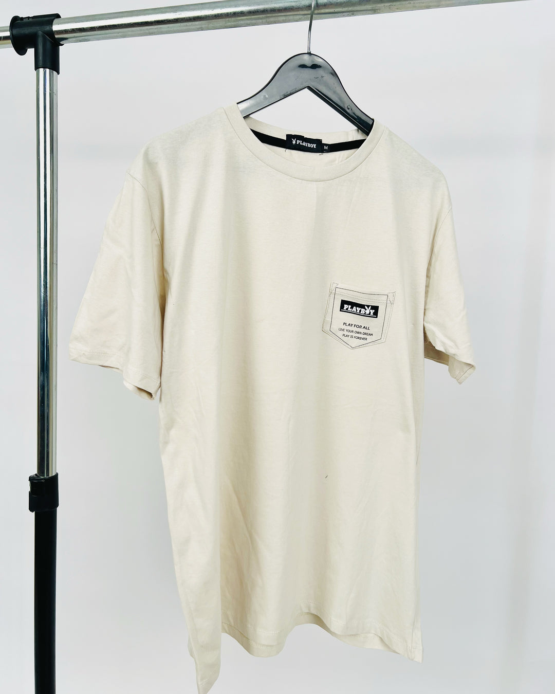 Playboy pocket T-shirt in beige