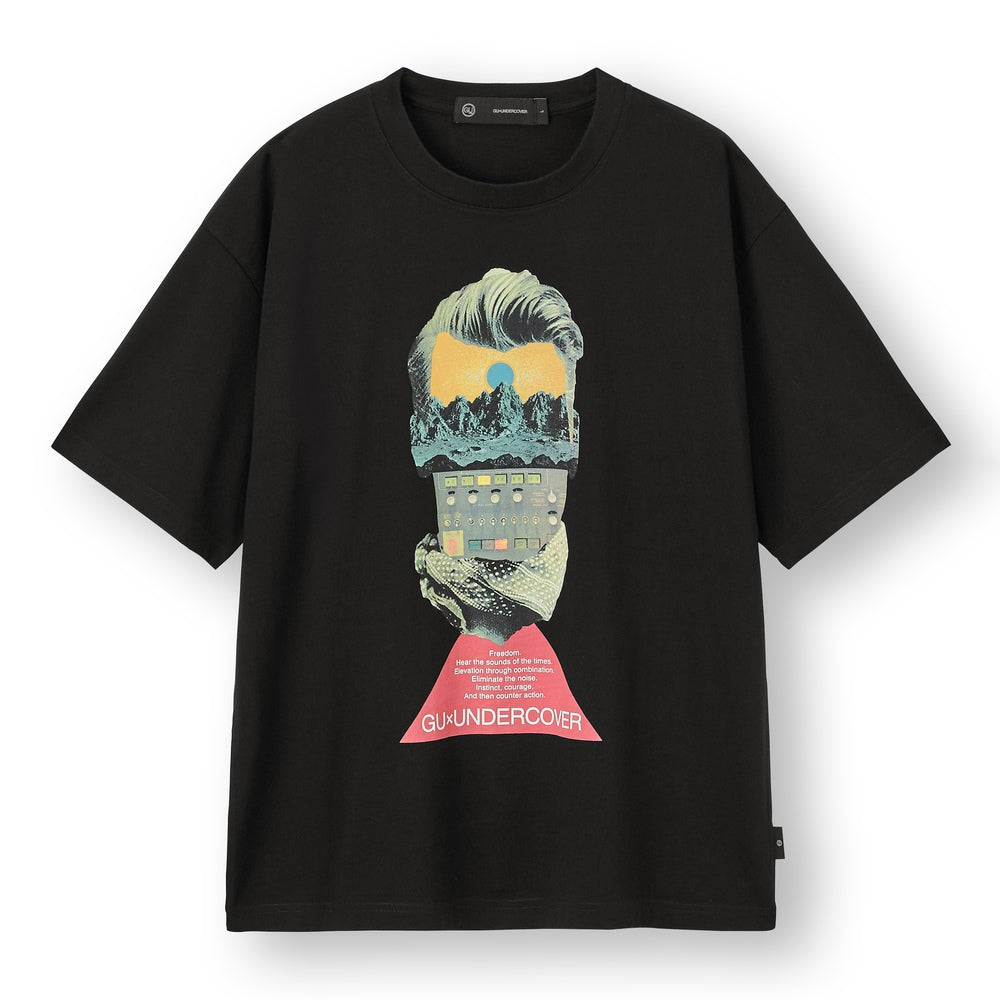 GU Undercover Oversized T-shirt in black