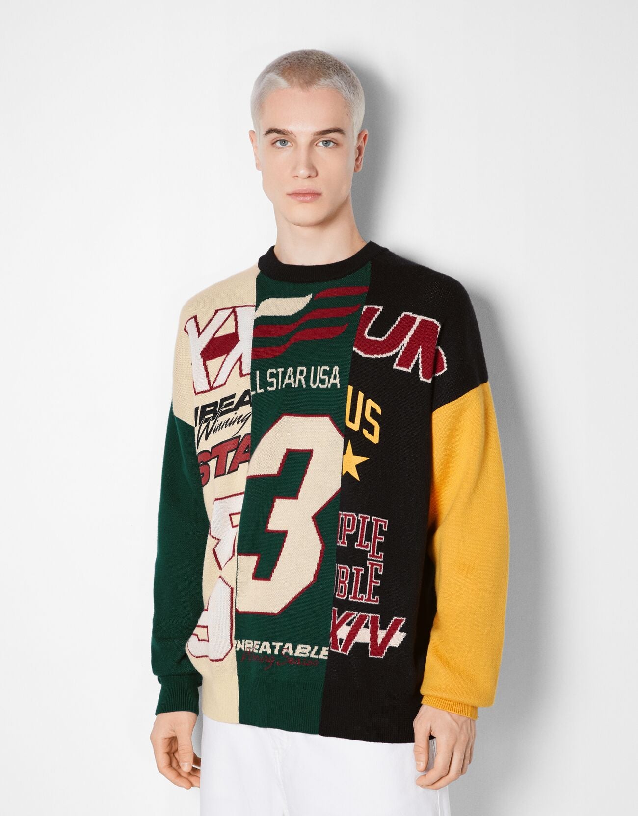 Bershka color block sweater – Garmisland