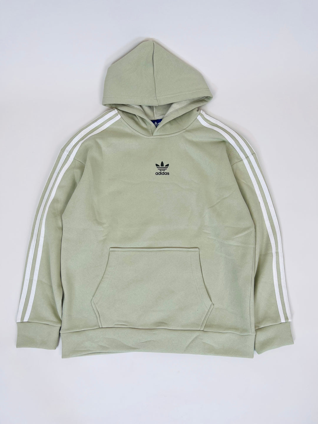 Adidas logo print hoodie in sage