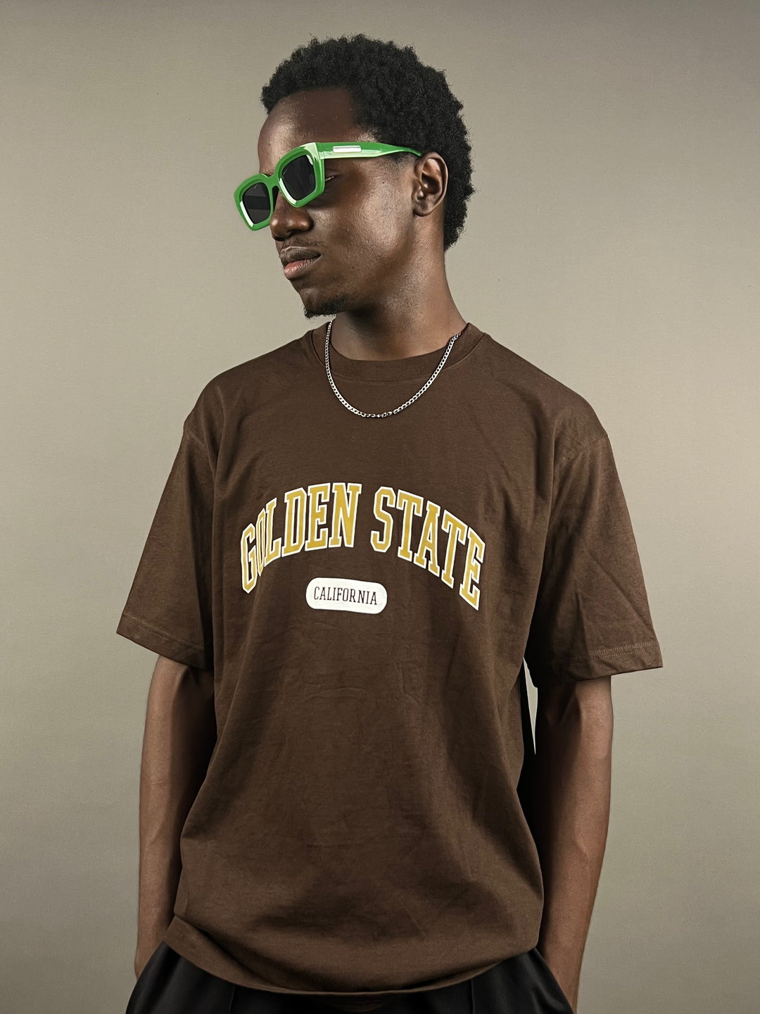 Topten Golden State t-shirt in brown