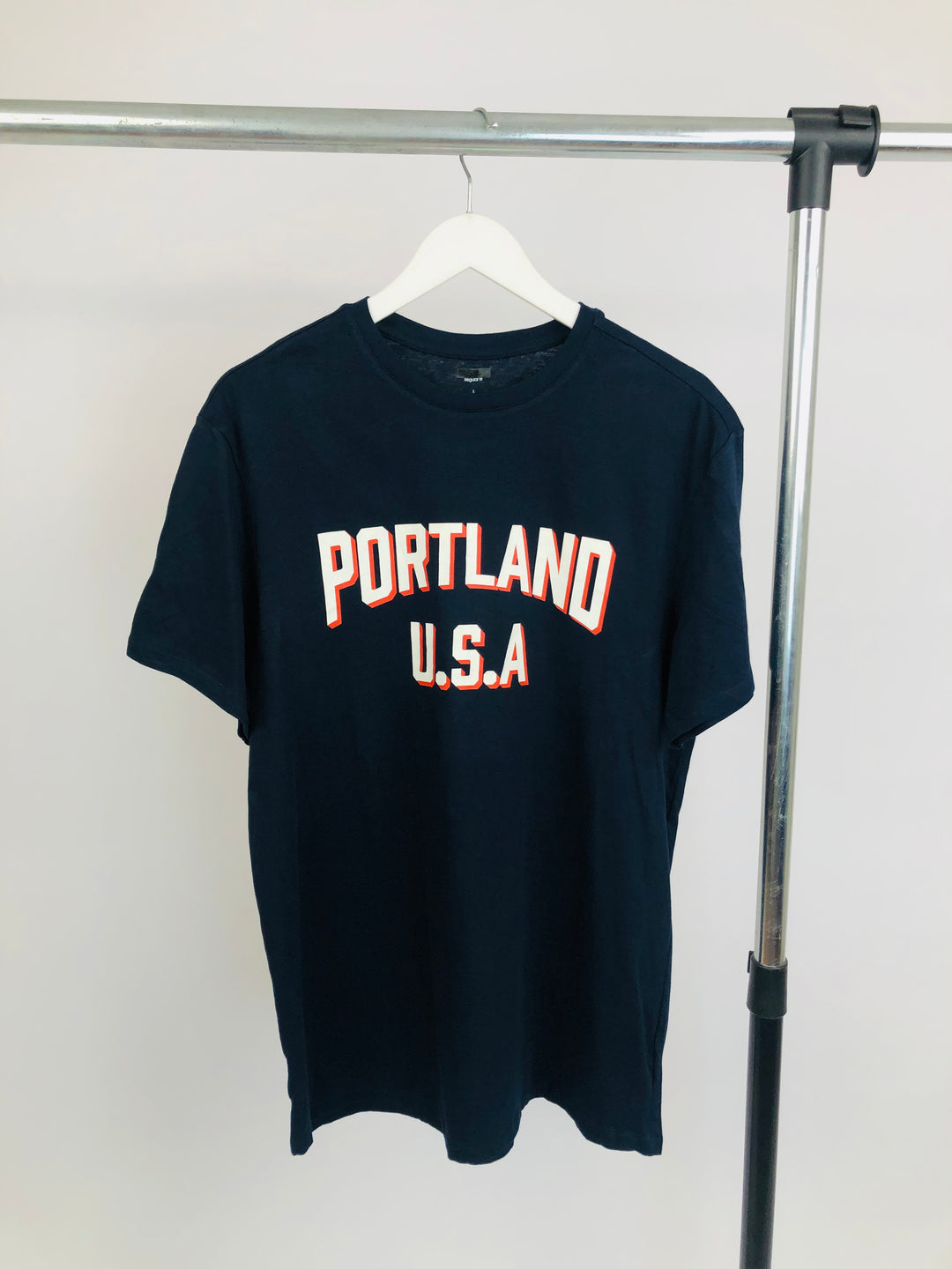 Portland USA Print T-shirt in navy