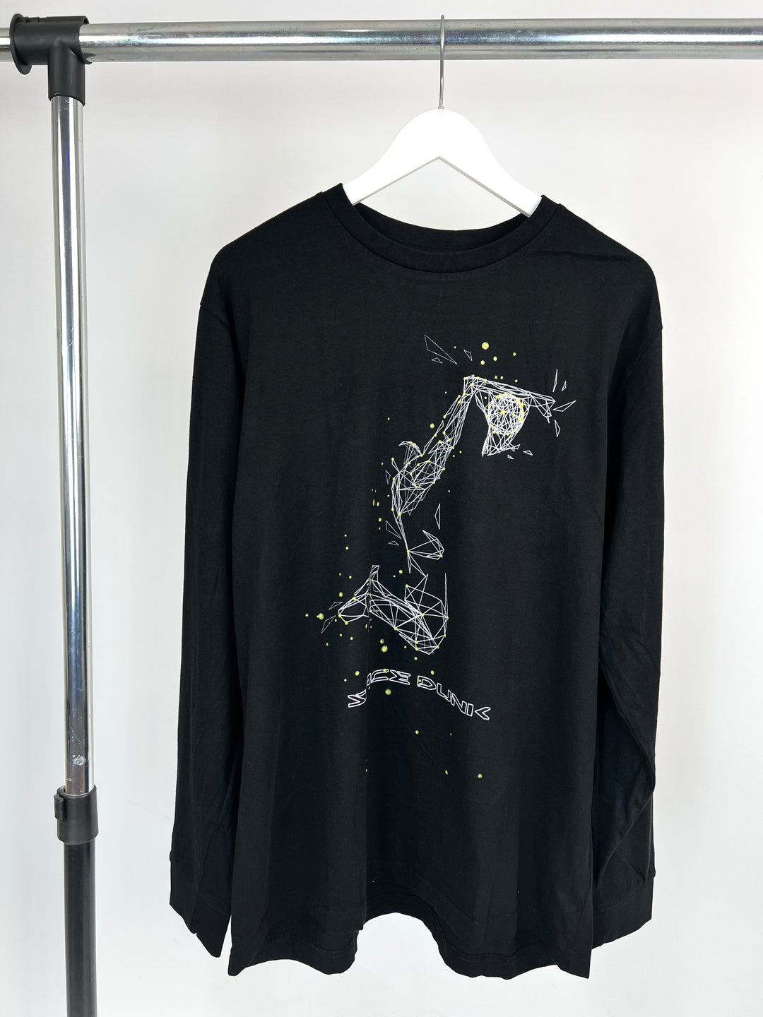 Mister Tee Space Dunk Print longsleeve T-shirt in black