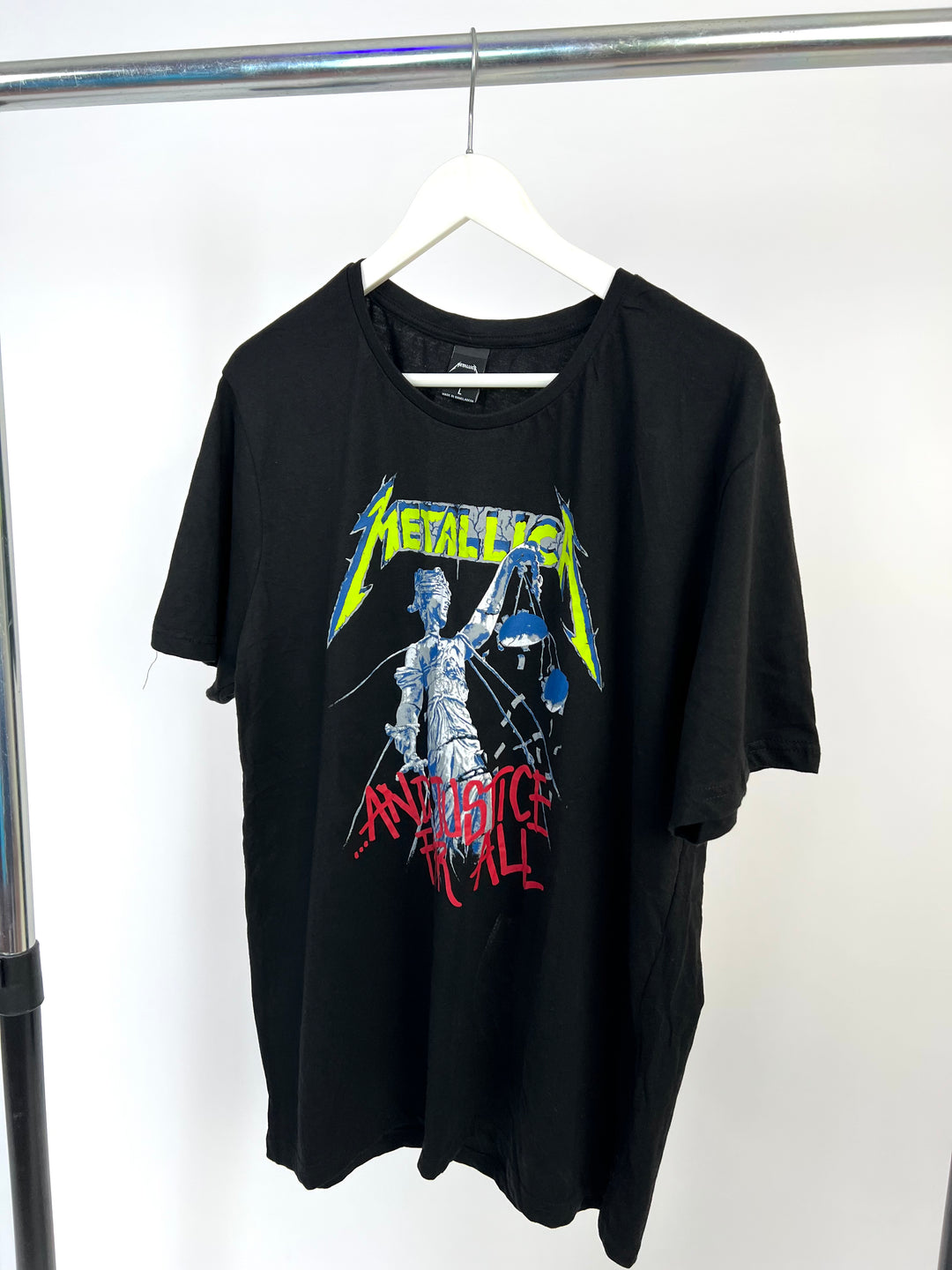 Metallica Justice for all print T-shirt in black