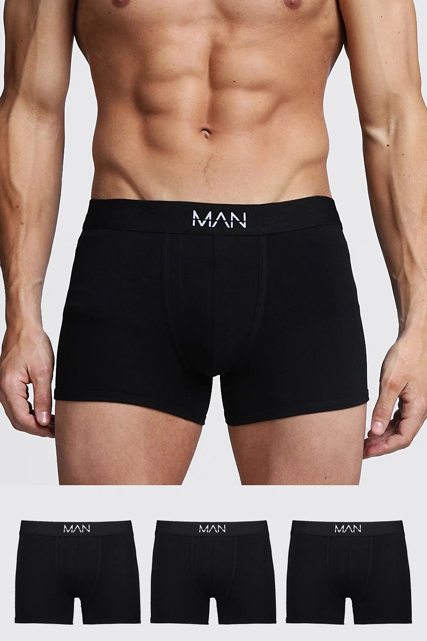 BOOHOOMAN 3 PACK MAN BOXERS TRUNKS Garmisland