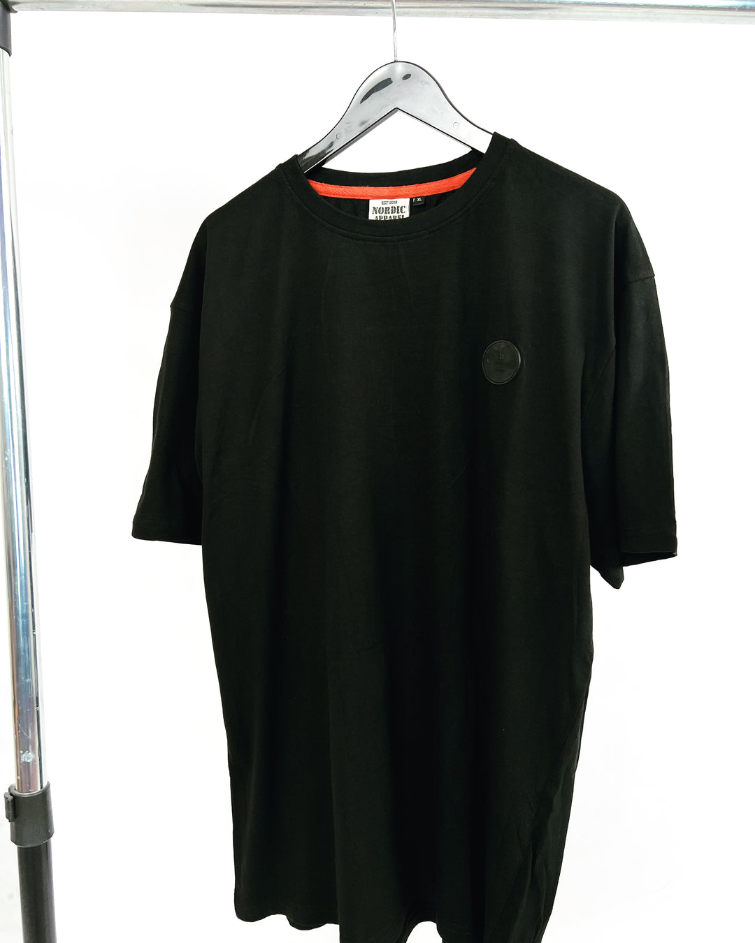 Nordic Apparel badge T-shirt in Black