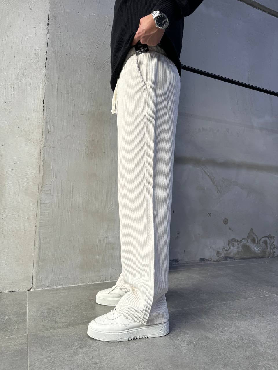 Difransel corduroy pants in stone