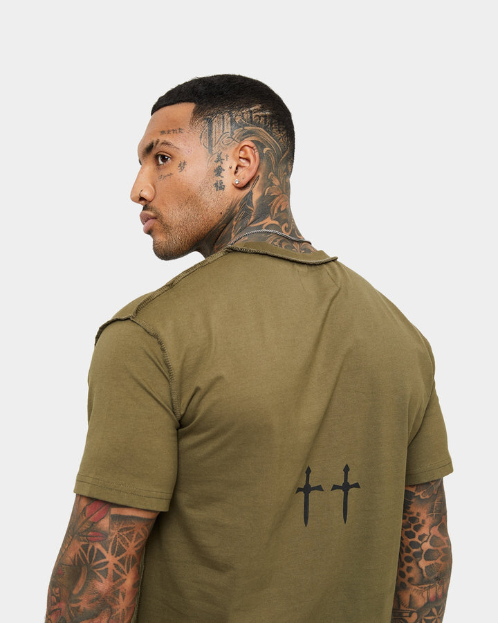 Saint Morta Dagger Reverse Lafayette T-Shirt in army green