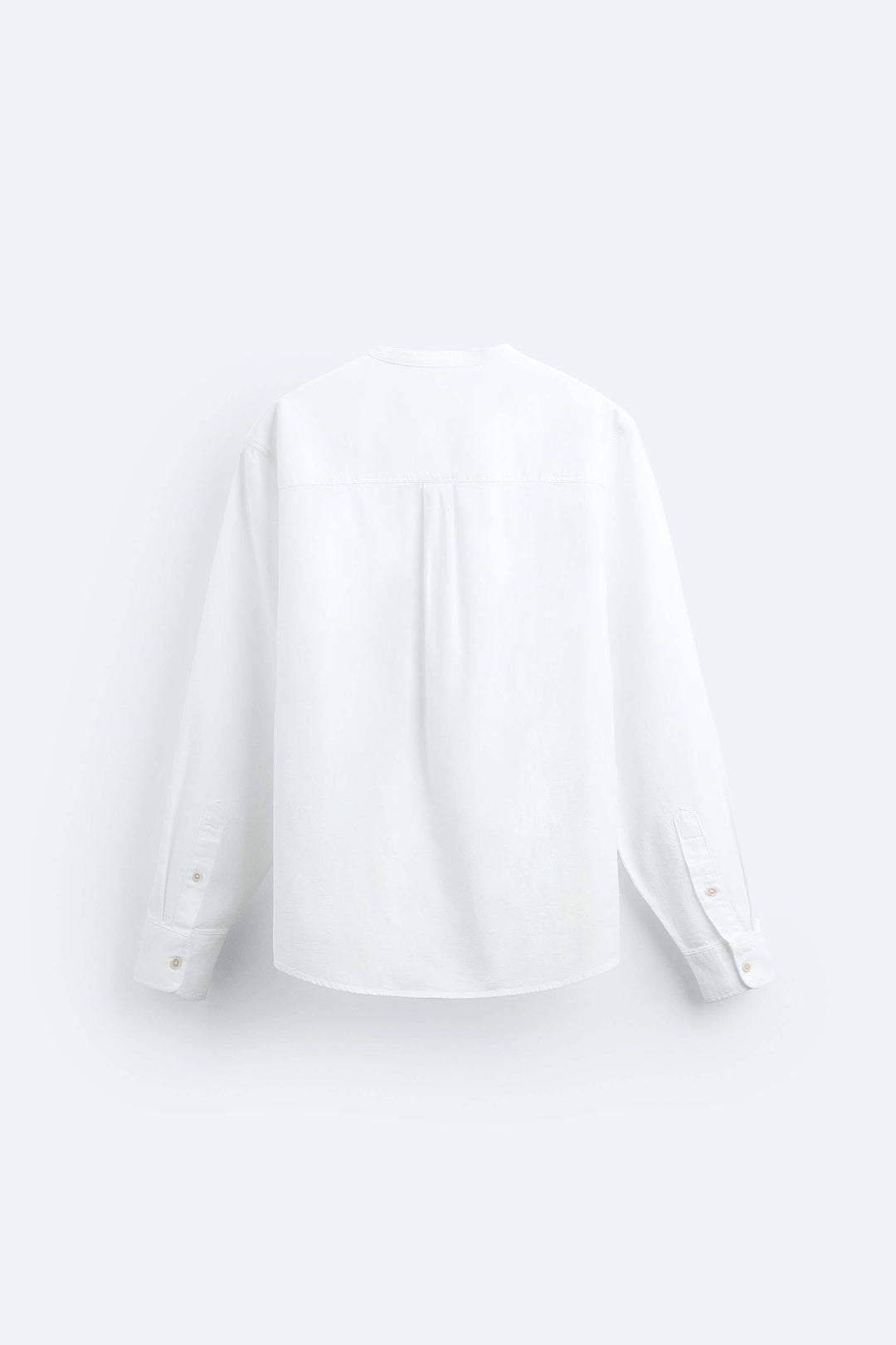 Garm Island Linen Blend Tab Collar shirt in white