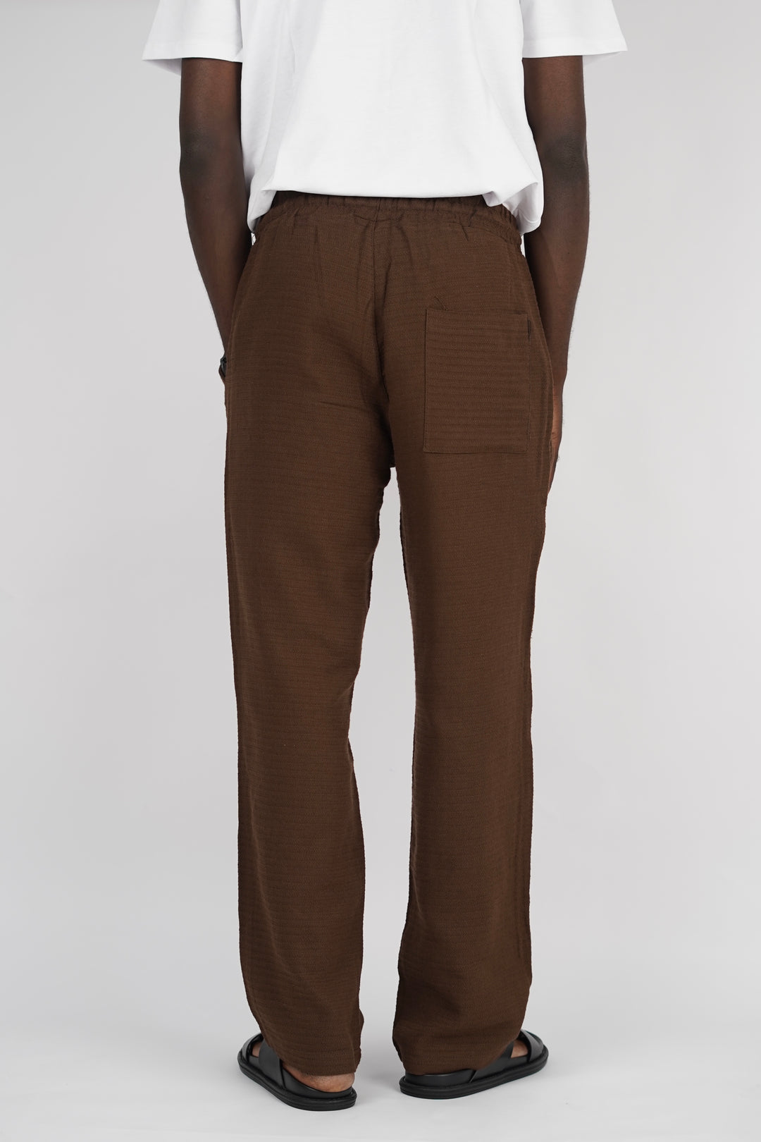 Willian waffle pant in brown