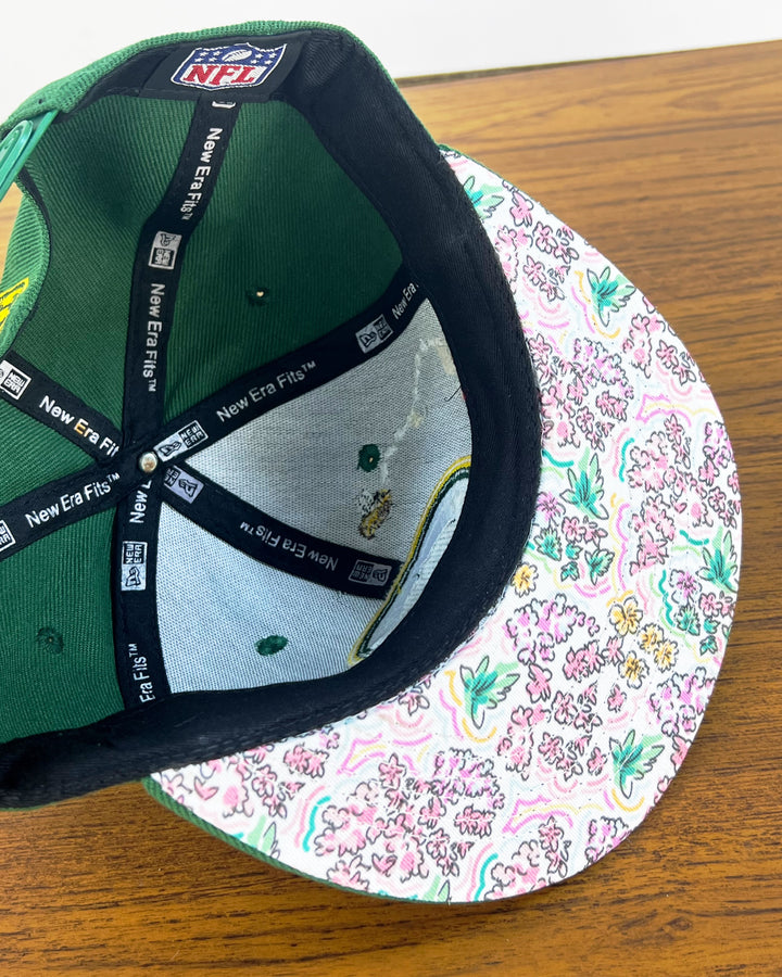 Green Bay Packers Embroidered Snapback in green