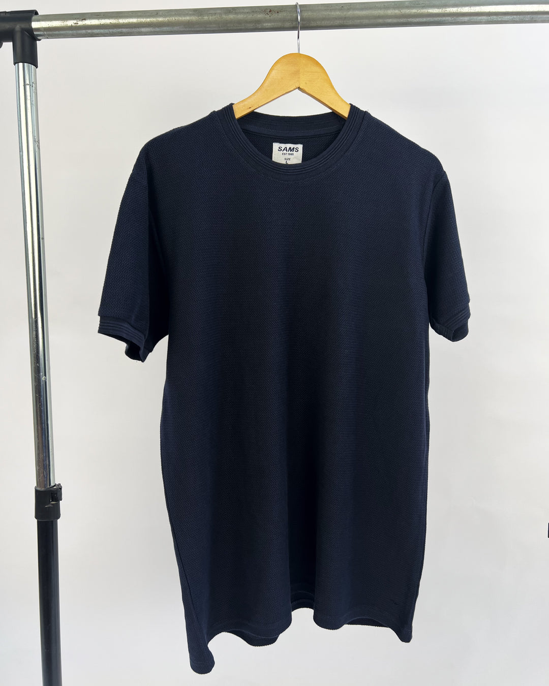 SAMS Colorblock sweat T-shirt in navy