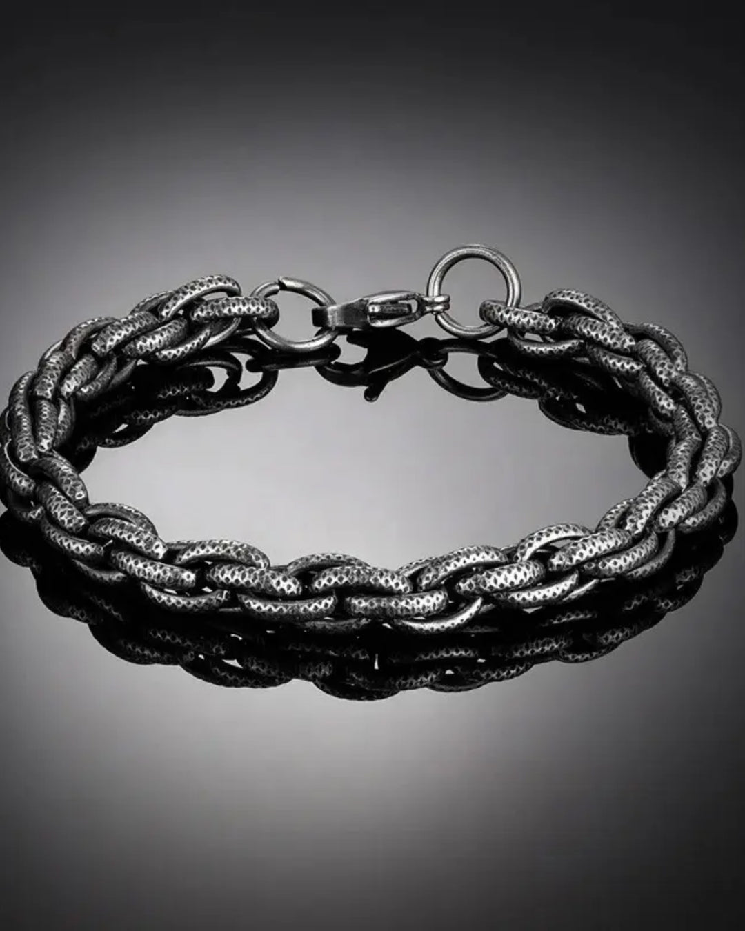Punk Cuban Chain Link Bracelet Stainless Steel