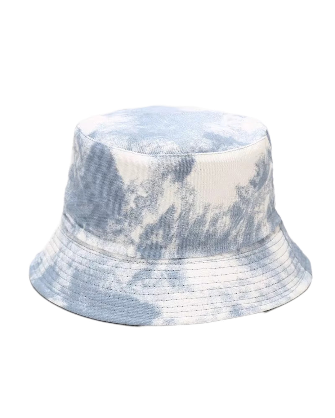 Abstract dye bucket hat in blue