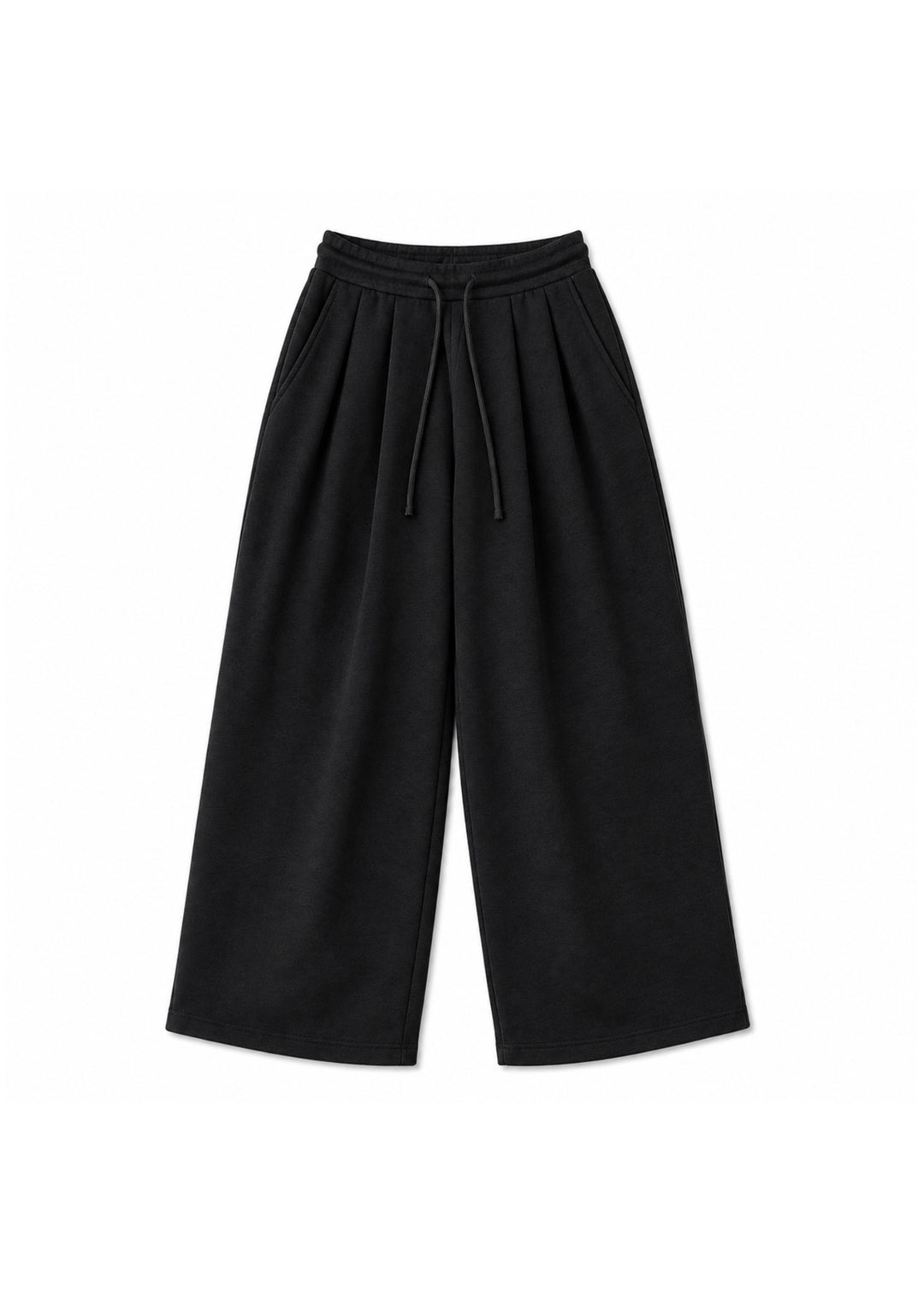 Nuclear Fission double pleated Sweatpants in Black