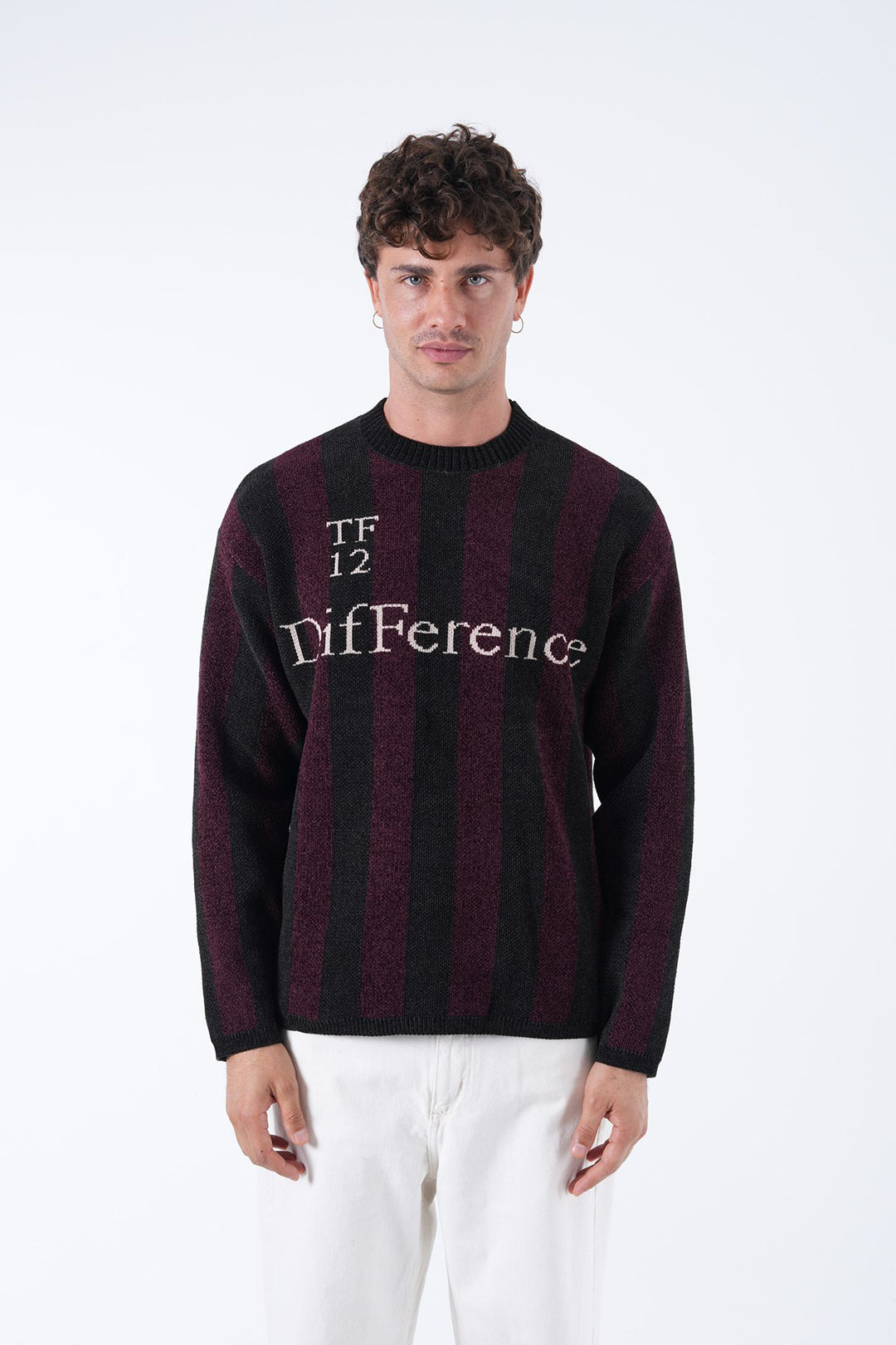2512 Design Text Print Sweatshirt