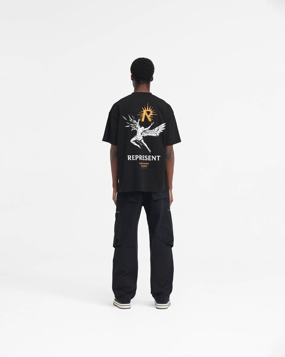 Represent Icarus T-shirt in black