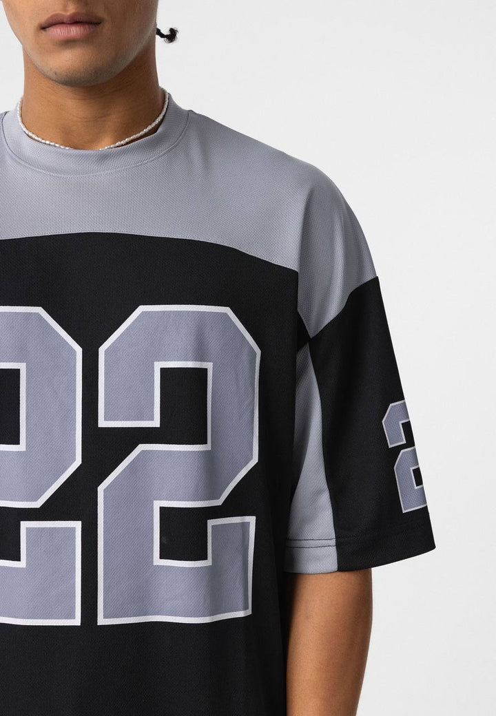 Essence of Life Mesh Jersey in Black