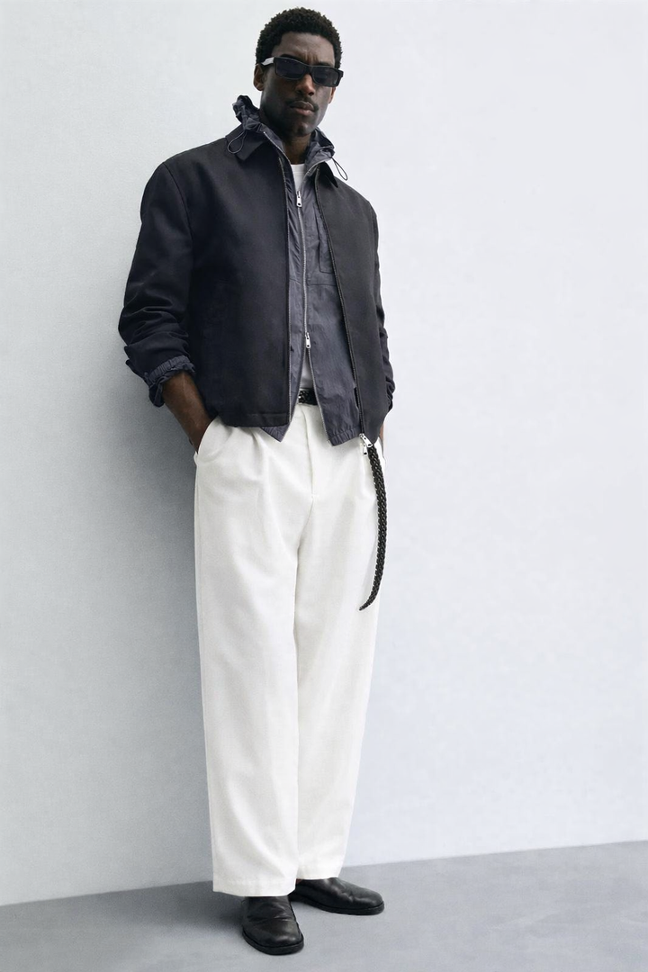 Snazzy smart wide leg pants in white