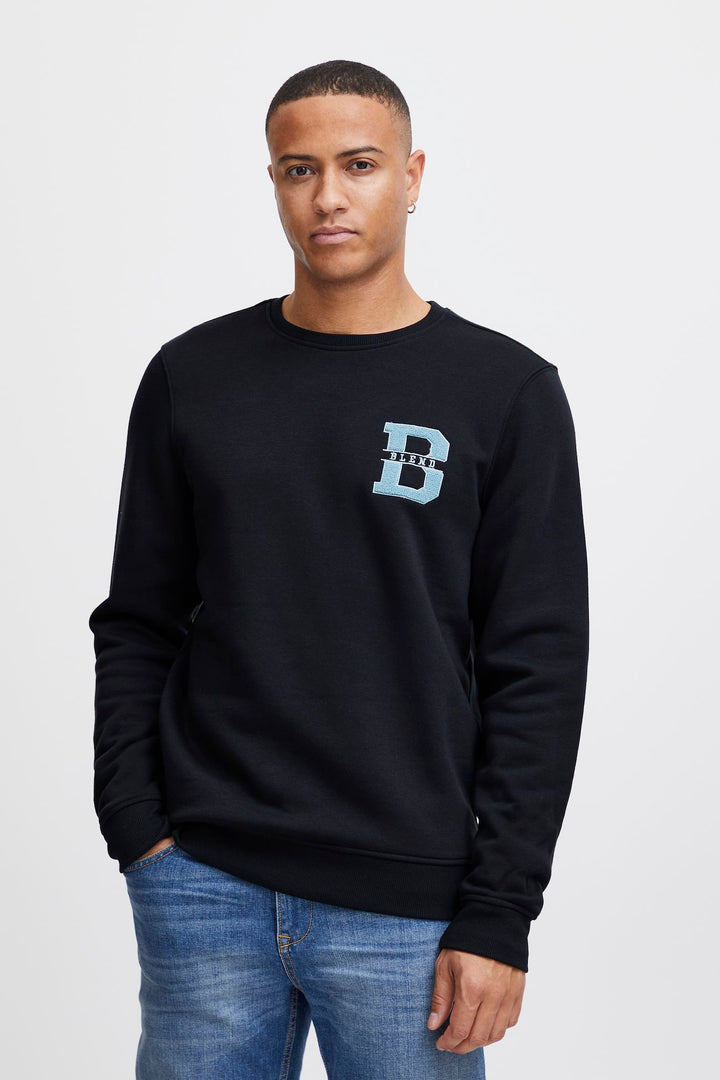 Blend Sweatshirt with patch logo
